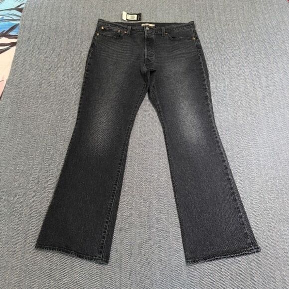 LIKE NEW Levi’s Premium Wedgie Bootcut High Rise Jeans Black Low Stretch 34 - Picture 6 of 12